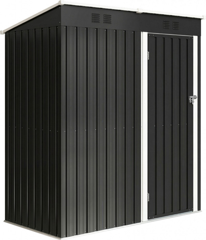 Kovový přístřešek na nářadí 163 x 90 x 179 cm | tmavě šedý