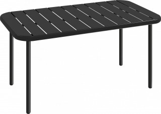 Ocelový odkládací balkonový stolek | černý č.1