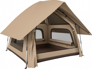 Venkovní rodinný stan pro 2-3 osoby | khaki č.1