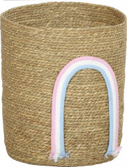 Tkaný úložný koš 30x30x35 cm | přírodní č.1