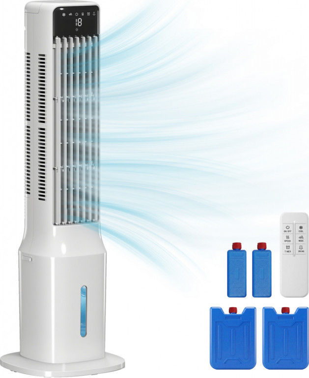 Ochlazovač vzduchu 3 v 1 s ventilátorem, zvlhčovačem | bílý