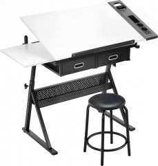 Kreslící stůl se stoličkou | bílý č.1