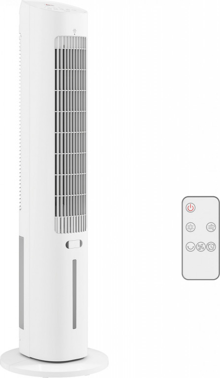 Sloupový ochlazovač vzduchu, zvlhčovač a ventilátor | bílý