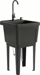 Kempinkové umyvadlo s dávkovačem mýdla | černé č.1