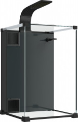 Akvárium s LED osvětlením a filtračním systémem | černé č.1