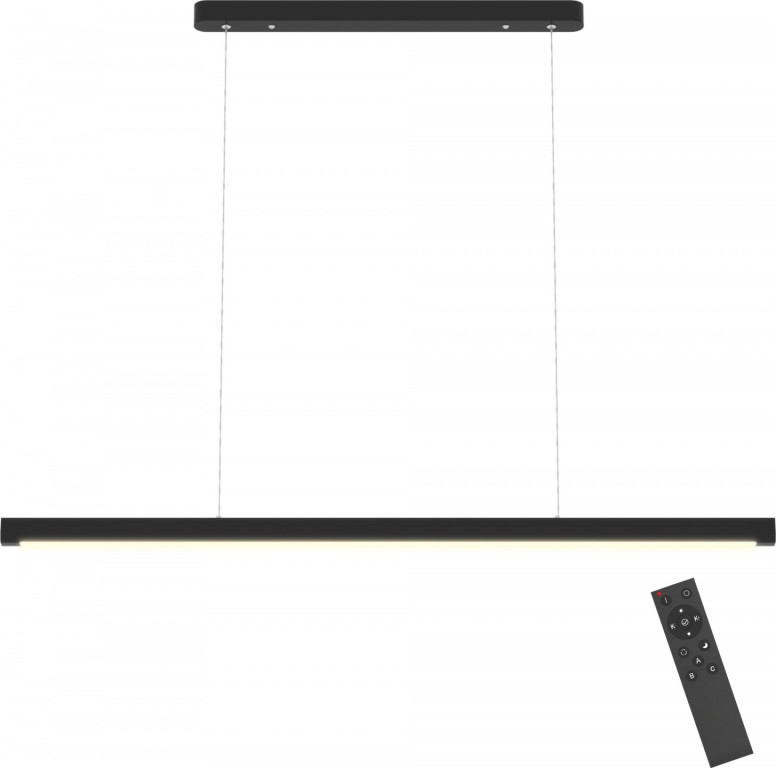 LED závěsné světlo 114 cm | černé