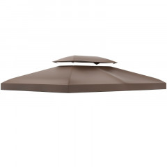 Náhradní střecha pro zahradní altány 3x4m | kávová č.2