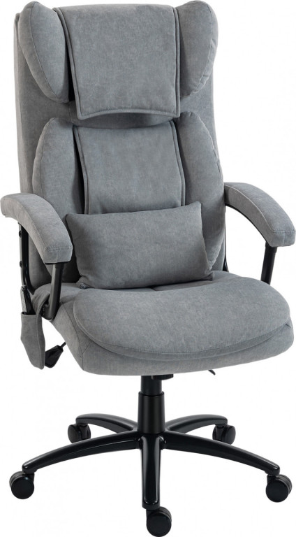 Ergonomická židle s masážní a houpací funkcí | šedá