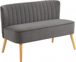 2místný gauč 117 x 56,5 x 77 cm | tmavě šedý č.1