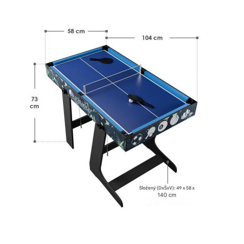 Herní stůl s kouzelnými míčky 5 v 1 č.2