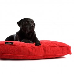 Luxusný pelech pre psa Lex & Max Chic 90 x 65 cm | červený č.1