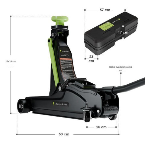 Zvedák 2,5t s přepravním boxem č.3