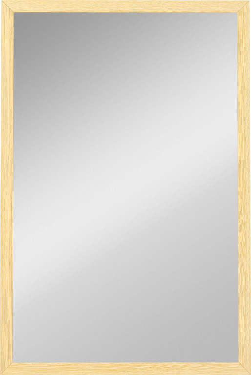 Nástěnné obdélníkové zrcadlo 60 x 40 cm | přírodní