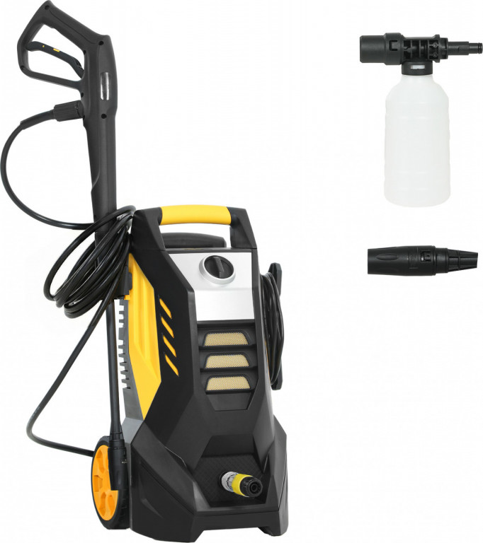 Vysokotlaký čistič s hliníkovým čerpadlem s maximálním tlakem 135 barů | žlutý+černý