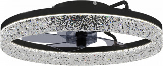 Stropní ventilátor s osvětlením a dálkovým ovládáním | černý č.1