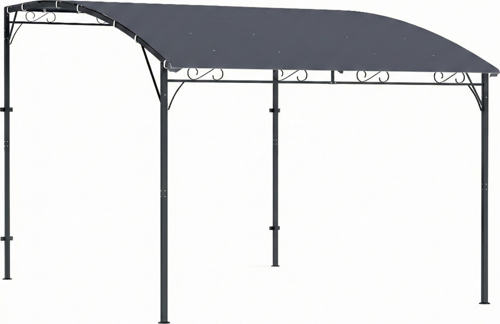 Pergola s kovovou střechou | šedá