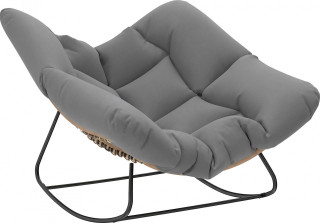 Houpací křeslo odolné proti povětrnostním vlivům | šedé