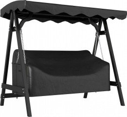 Voděodolný ochranný kryt na zahradní houpačku pro 3 osoby | černý č.1