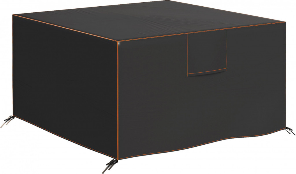 Ochranný obal na zahradní nábytek 125 x 125 x 74 cm | černý