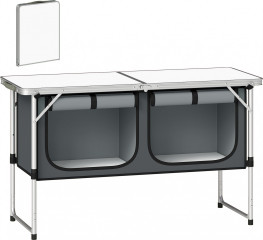 Kempingová skládací kuchyňka | stříbrná č.1