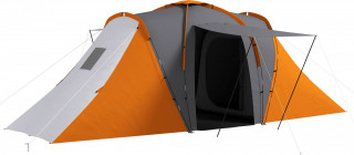 Kempinkový stan pro 4-6 osob | šedý + oranžový č.1