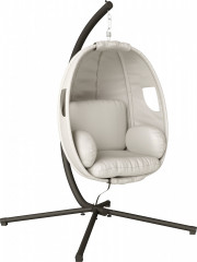 Závěsné křeslo s rámem | světle šedé č.1