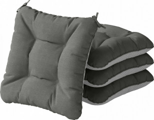 4 protiskluzové polštáře na židle | tmavě šedé č.1
