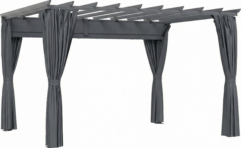 Pergola s nastavitelnou střechou | tmavě šedá