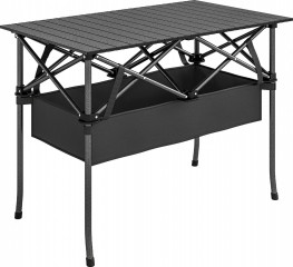 Skládací kempingový stůl 93x55x68 cm | černý č.1