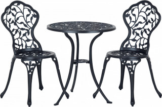 Zahradní bistro set pro 2 osoby Vintage | černý č.2