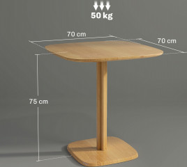 Moderní jídelní stůl pro 4 osoby | přírodní č.3