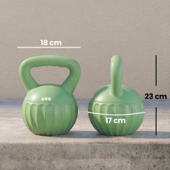 Činka kettlebell 6 kg | zelená č.2