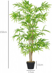 Umělý bambus velký 150 cm | zelený č.2