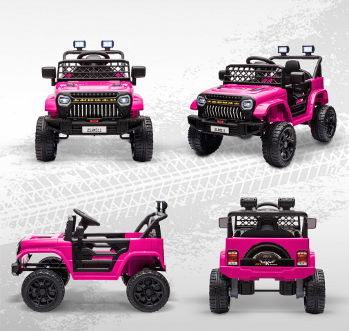 Elektrické autíčko pro děti 4x4 Buggy | černé + růžové č.2