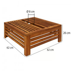 Dekorativní kryt na podstavec slunečníku 62x62x26cm č.2