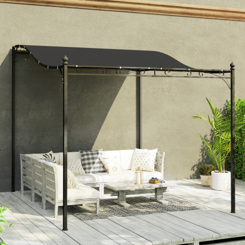 Vodoodpudivá pergola 2,5 x 3 x 2,5 m | tmavě šedá č.4