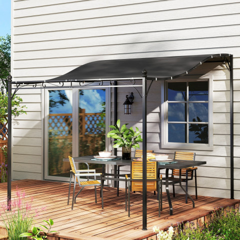 Vodoodpudivá pergola 2,5 x 3 x 2,5 m | tmavě šedá č.5