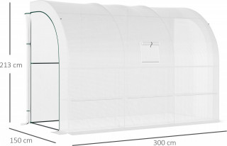 Fóliovník 300 x 150 x 213 cm | bílý č.3