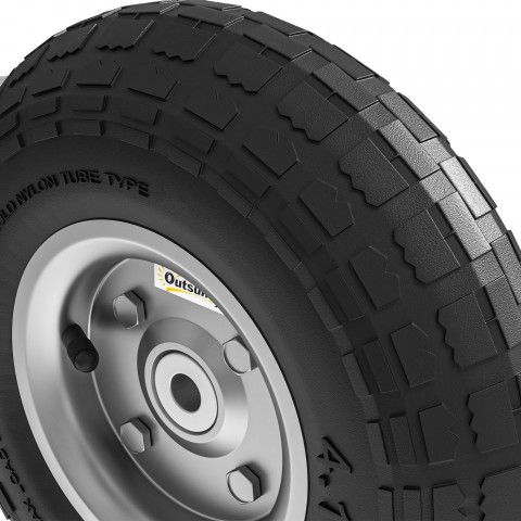 Sada 4 náhradních kol s otvorem 16 mm pro zahradní vozíky | průměr 25,5 cm č.5