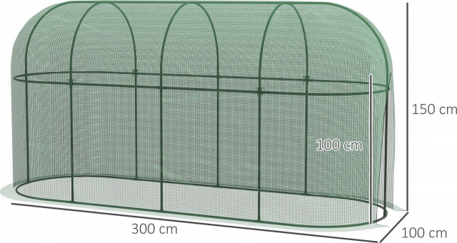 Zahradní síť na ochranu rostlin 3x1 m | zelená č.5
