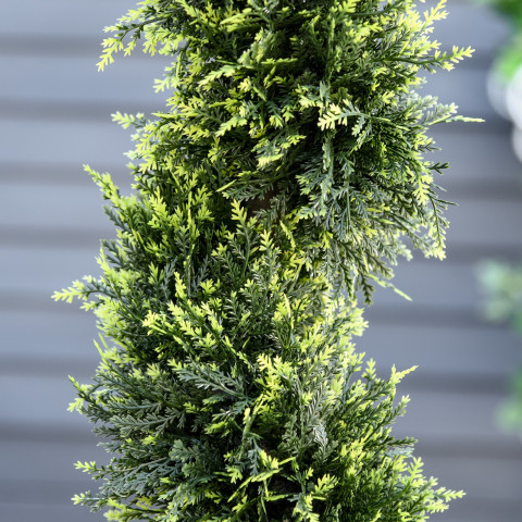 Sada 2 umělých cedrových stromů 90 cm | zelená č.5