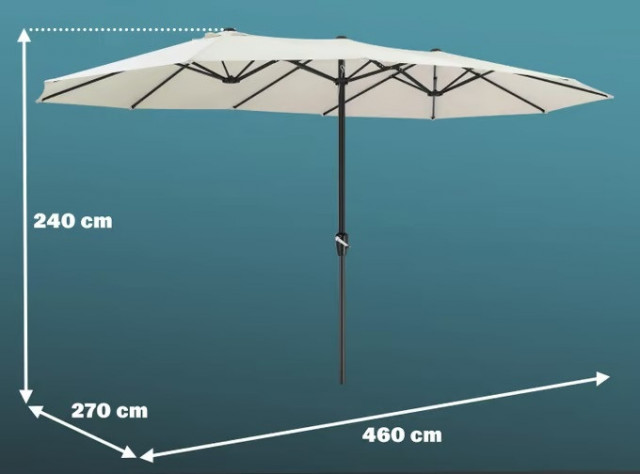 Slunečník XXL s UV ochranou 80+ č.4