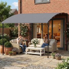 Pergola s kovovou střechou | šedá č.3