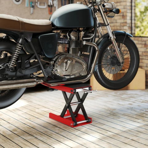 Dílenský stojan na zvedák pro terénní motocykly | červený + černý č.4