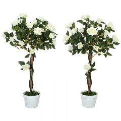 Umělé růže velké 90 cm | bílé č.1