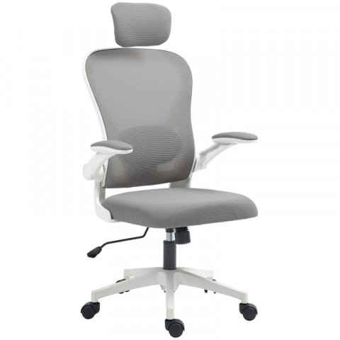 Ergonomická kancelářská židle se sklopnými područkami | šedá č.2