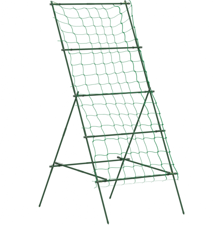 Mříž z oceli pro popínavé rostliny 101 x 133 x 227 cm | zelená