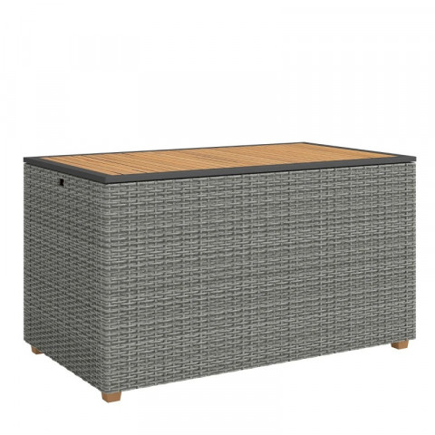Polyratanový zahradní box 450 litrů | tmavě šedý č.2