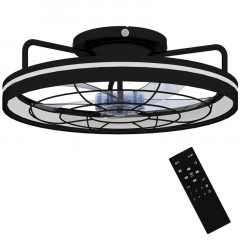 Stropní ventilátor s osvětlením | černý č.2