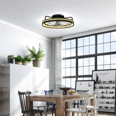Stropní ventilátor s osvětlením | černý č.3